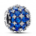 Charm Azul Redondo Brillante en Pav&eacute; 792630C02
