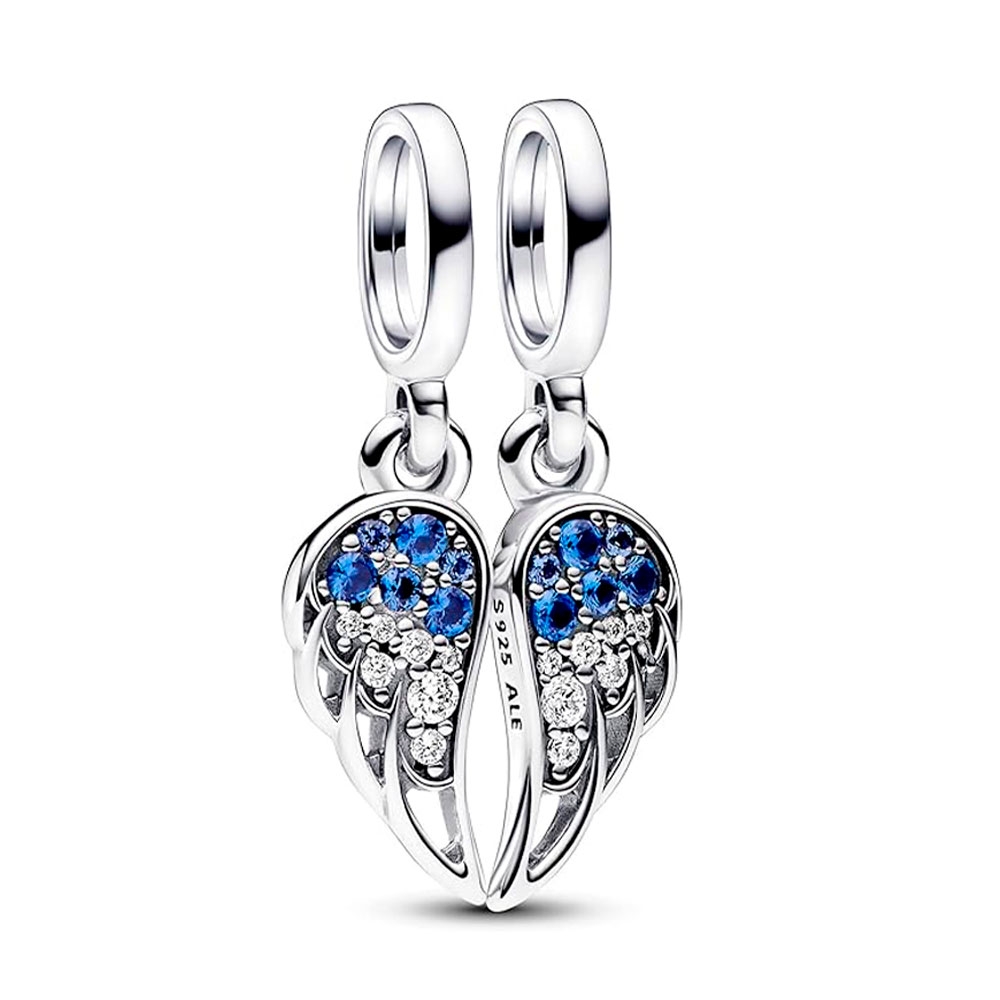 Pandora Charms Heller teilbarer Engelsflügel-Anhänger-Charm 792821C01