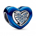 BLUE ROTATING HEART CHARM 792750C01