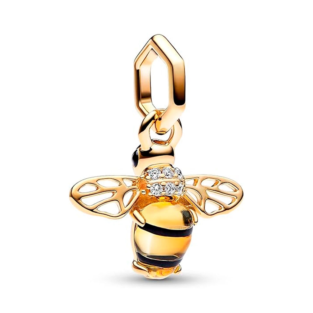 Pandora Gold/Yellow/Golden Charms Bright Bee Pendant Charm 762672C01