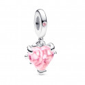 CHARM PENDENTIF ARBRE G&Eacute;N&Eacute;ALOGIQUE ET COEUR ROSE 792654C01