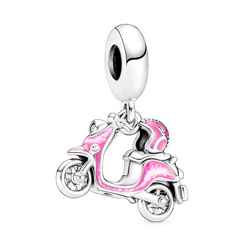 Pandora Charm Colgante Moto Scooter Rosa 791057C01