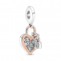 CHARM PENDENTIF CADENAS DOUBLE COEUR 780087C01