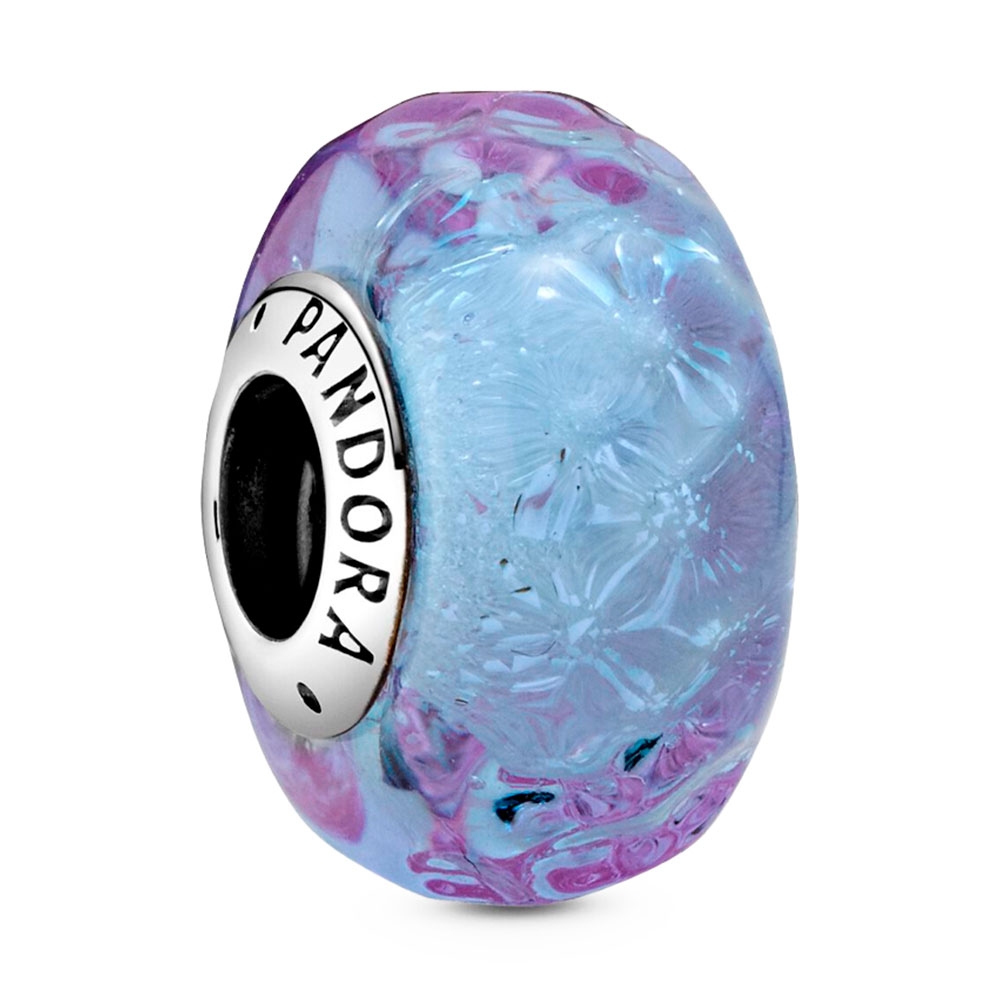 Pandora Charm de Cristal de Murano Lavanda Morado 798875C00