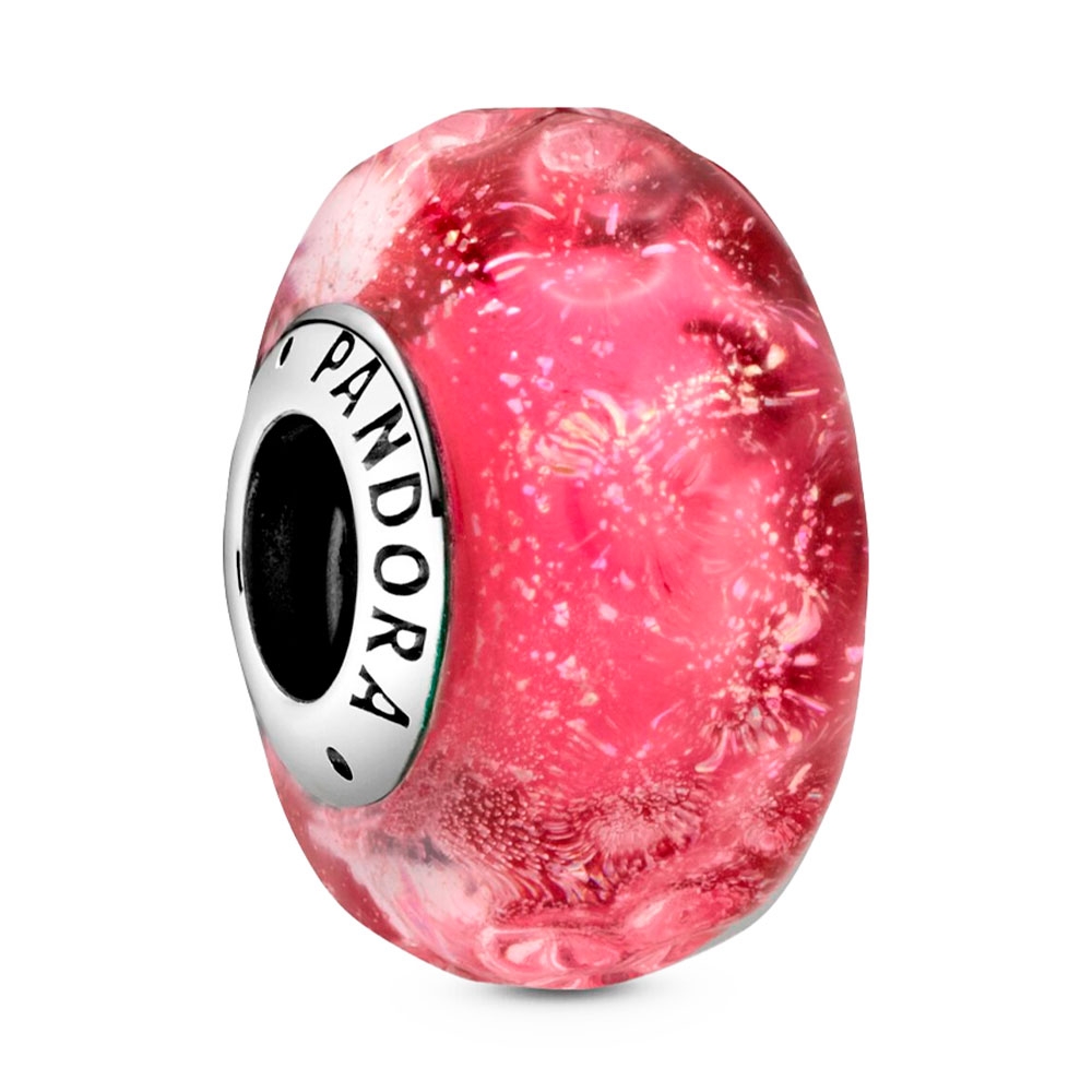 Pandora Pink Charms Wavy Fantasy Murano Glass Charm 798872C00