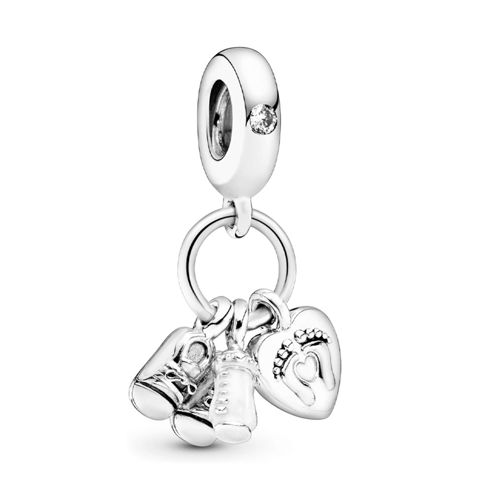 Pandora Silver Charms My Baby Sterling Pendant Charm 798106Cz