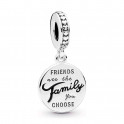 Breloque pendentif en argent sterling Friends Are Family 798124EN16