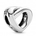 Breloque noeud coeur en argent sterling 798081