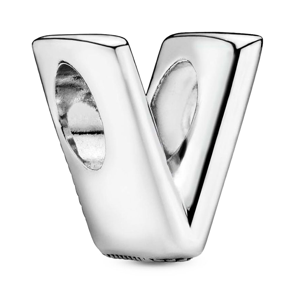 Pandora Silver Charms Charm In Sterling Letter V 797476