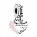 Charm colgante Corazones Madre e Hija 792072EN40
