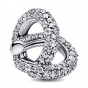 Infinity Knot and Pav&eacute; Heart Charm 793771C01