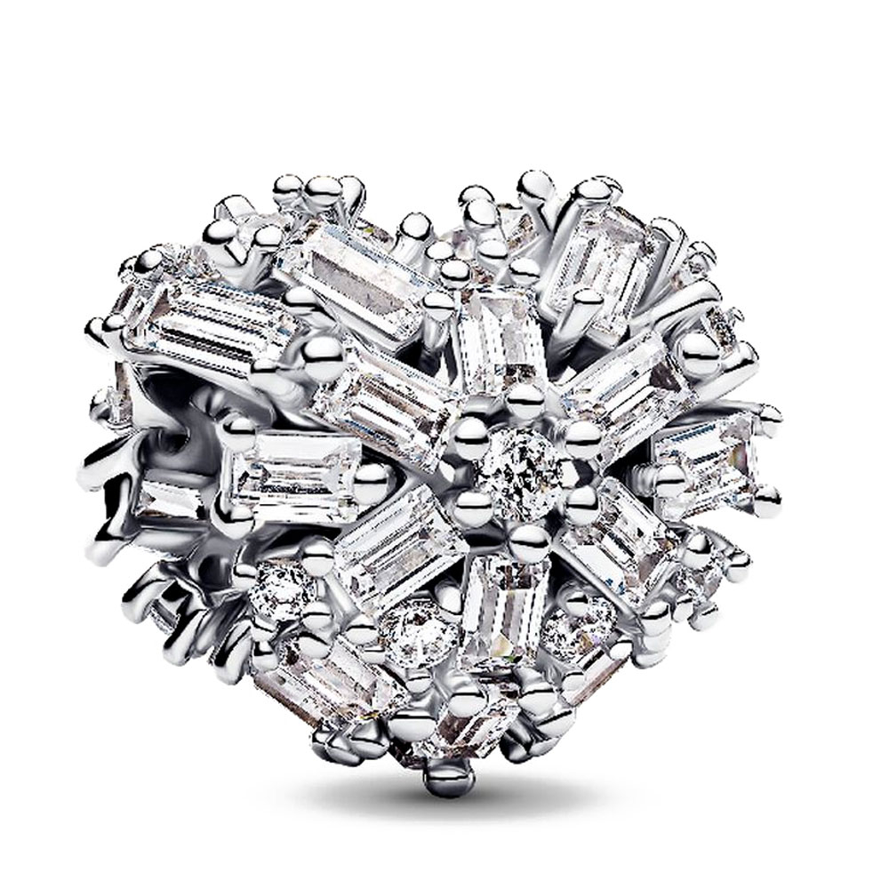 Pandora Silver Charms Sparkling Heart Charm 794240C01