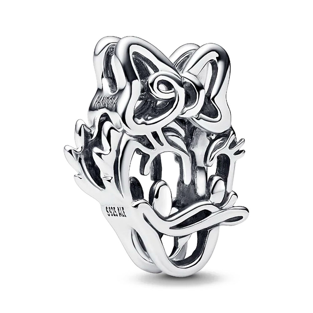 Pandora Silver Charms Disney's Daisy Duck Filigree Charm