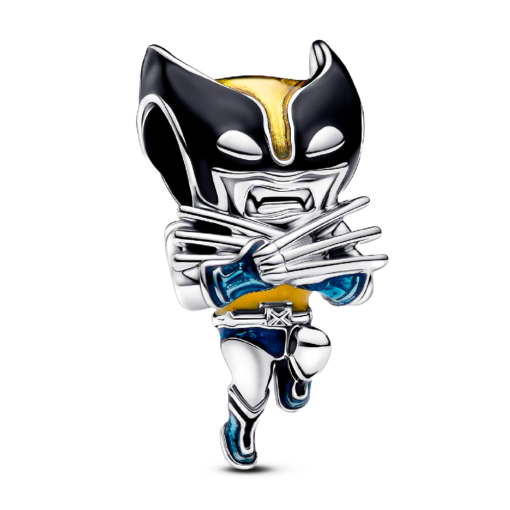 Pandora Men's Silver Charms Marvel Wolverine Charm
