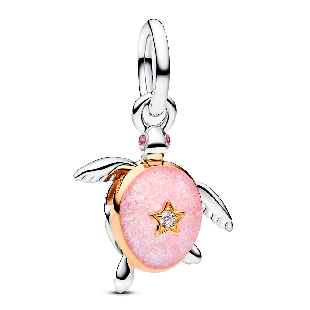 Pandora Charm colgante Tortuga Marina Rosa Pandora Club 2026 764432C01