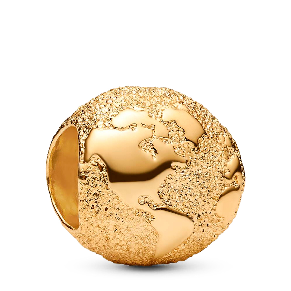 Pandora Charms Charm Mini Globe Texture 764529000
