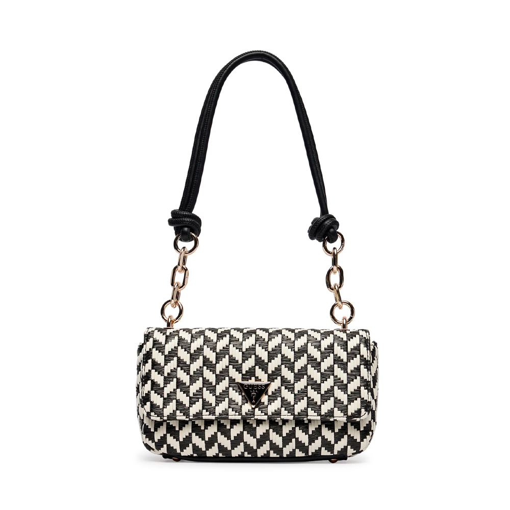 Guess Women's Black Bags, Toiletry Bags And Suitcases For Tessi Flap Shoulder Bag