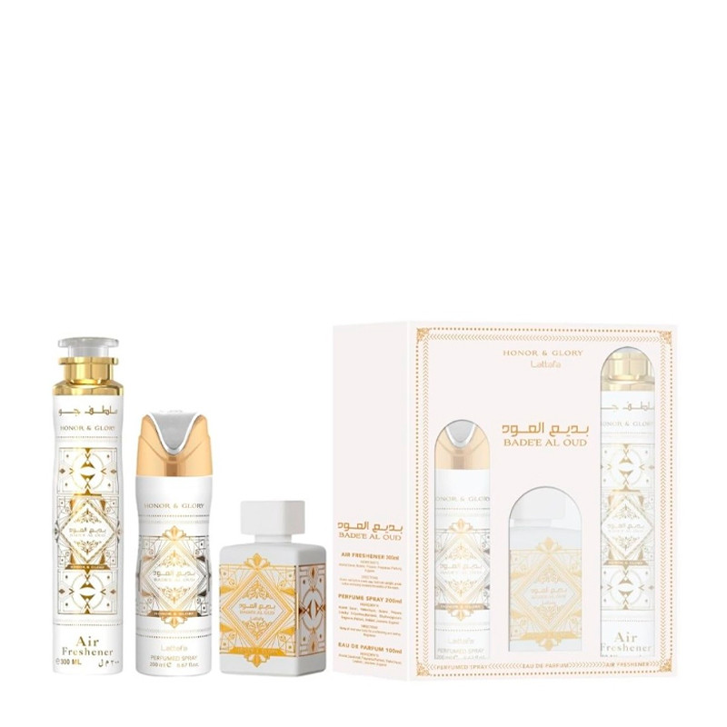 Lattafa Bade'e Al Oud Honor & Glory Set - 1 UD.    Women's Perfumes