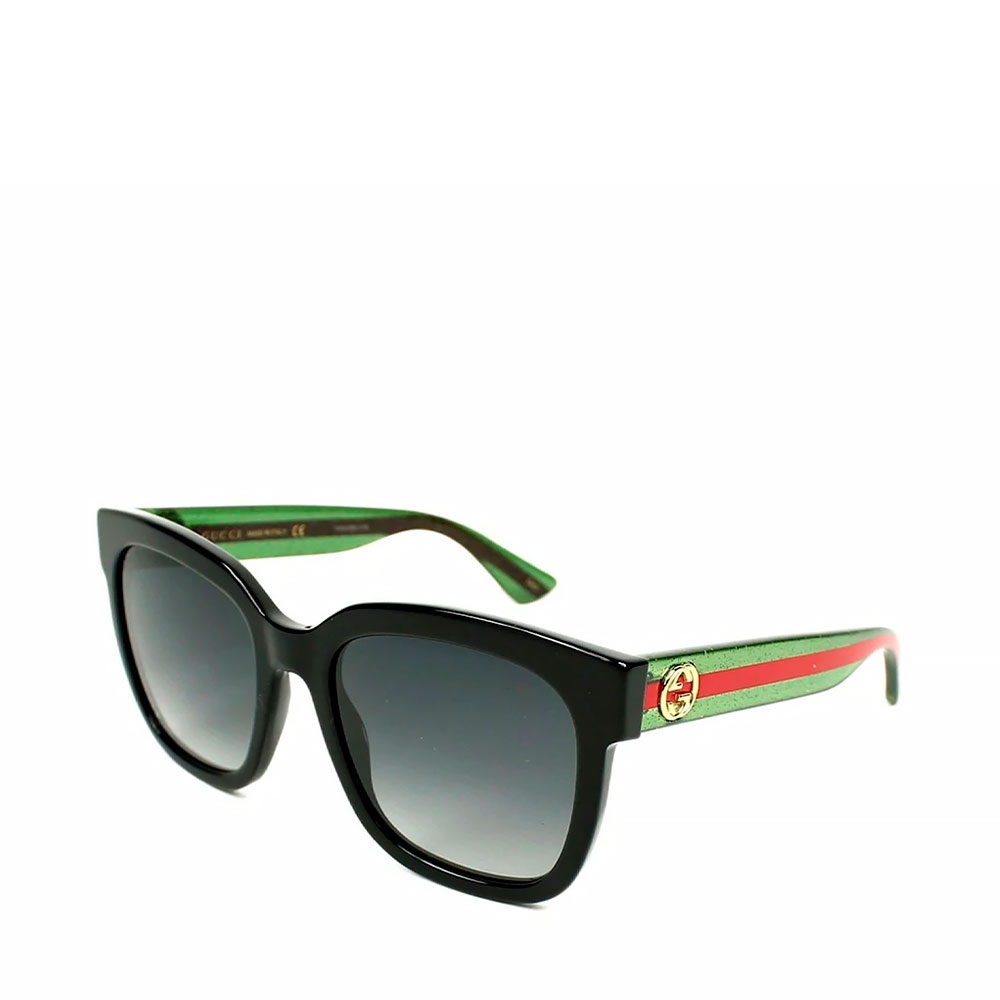 Gucci Eyewear Women's Black/Gray Sunglasses For Sunglasses Gg0034sn