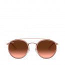 oculos-de-sol-0rb3647n-redondo-ponte-dupla