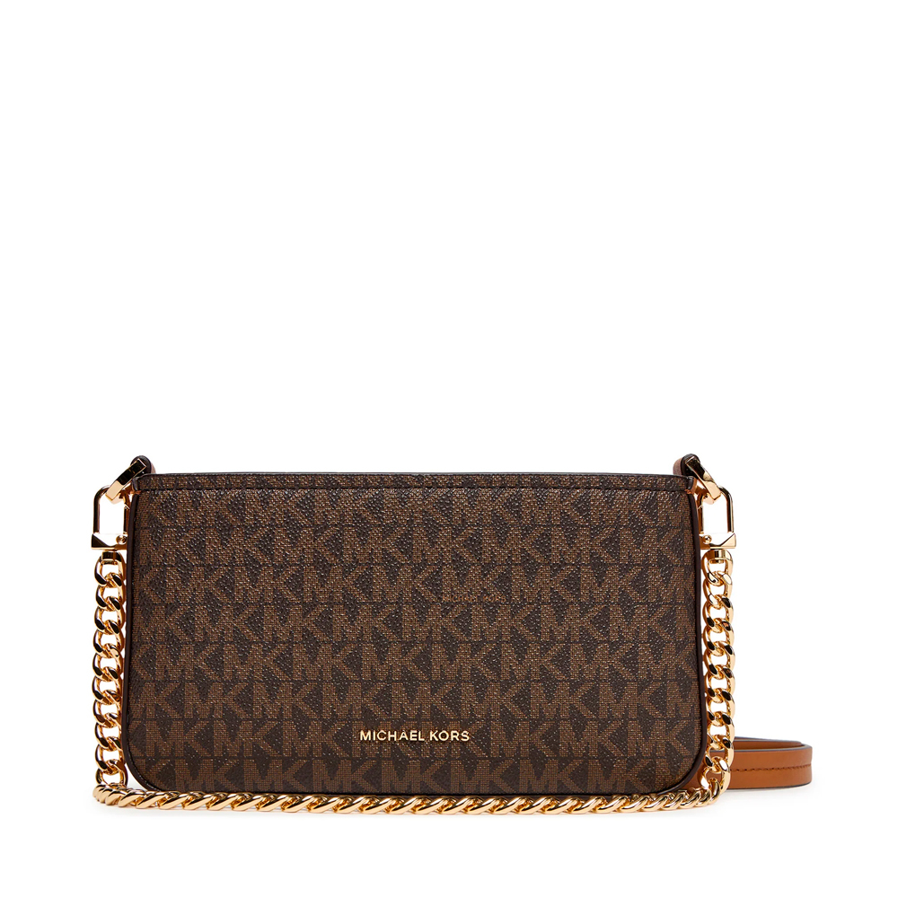 Michael Kors Eyewear Women's Gold Bags, Toiletry Bags And Suitcases For Bryant Convertible Logo Shoulder Bag