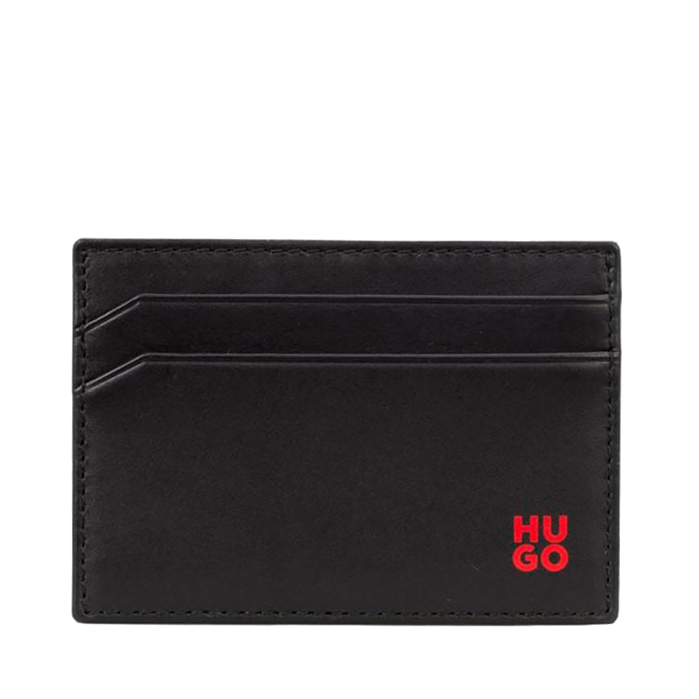 Hugo Boss Eyewear Men's Black/Red Wallets And Purses For Tonesi Tibby Card Holder