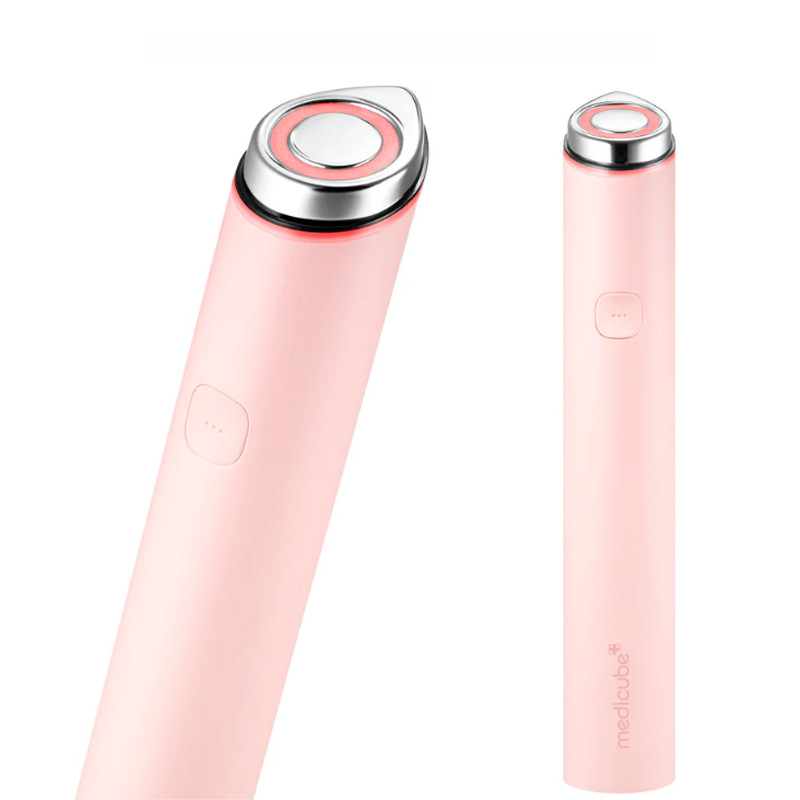 Medicube Mini Booster Pro Pink | Herramienta asequible para el cuidado facial en casa - Potenciador de brillo portátil para piel de vidrio, aumenta la absorción