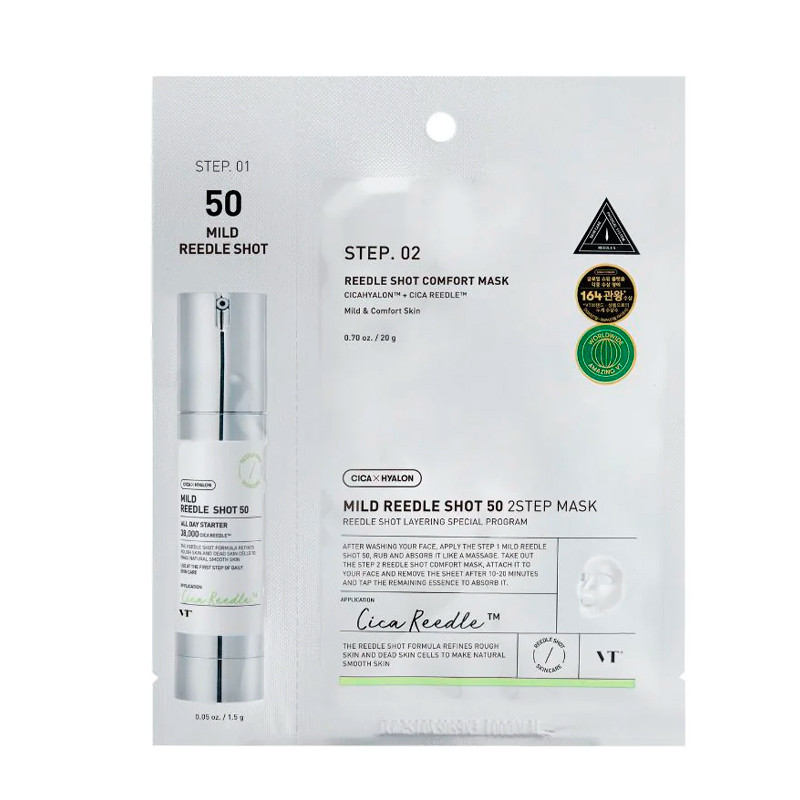 Vt Cosmetics VT Mild Reedle Shot 50 2-Step Mask Mascarilla Facial Microneedling