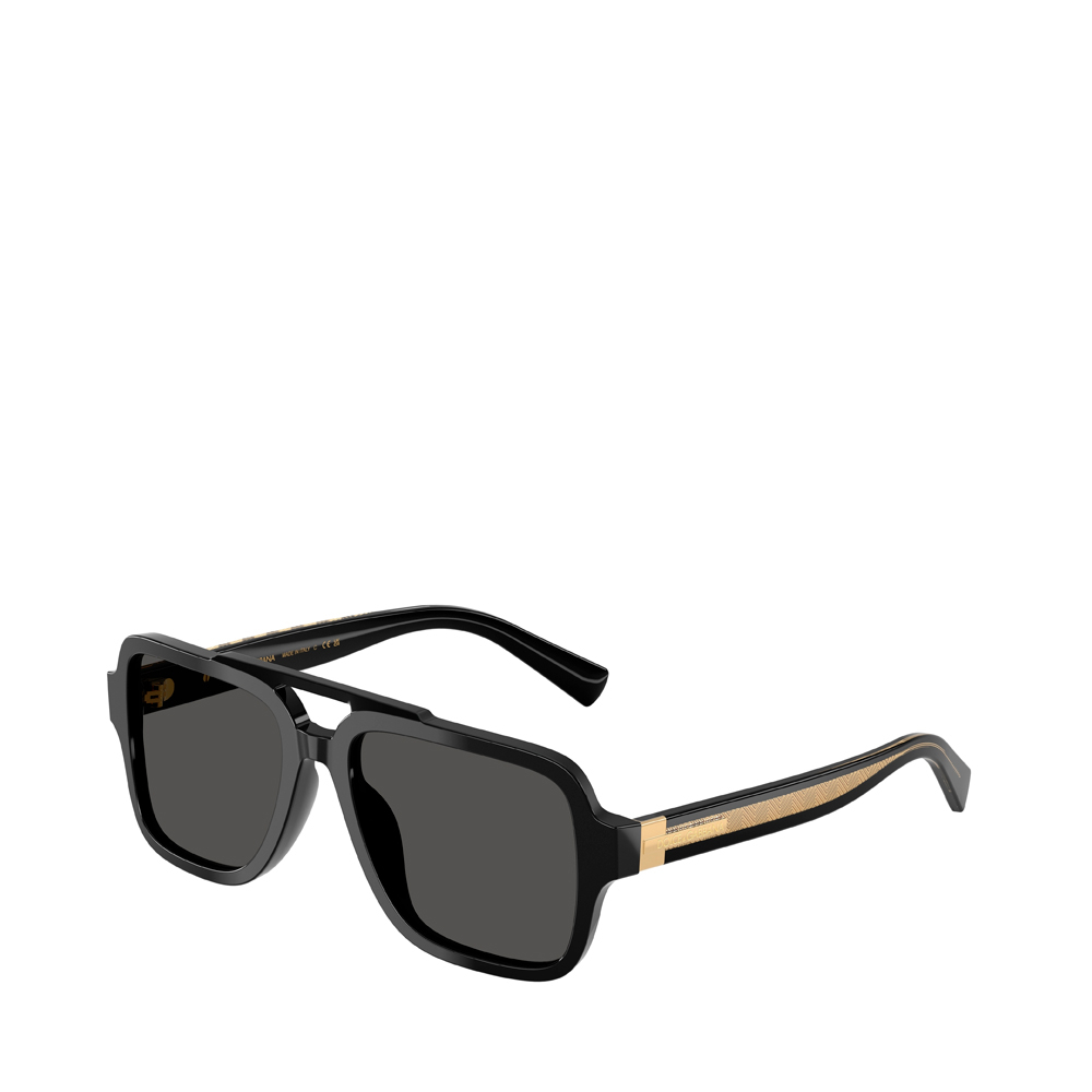 Dolce & Gabbana Black/Grey Dg4544 501/87 Man Sunglasses Acetate Pilot Normal - Image 2