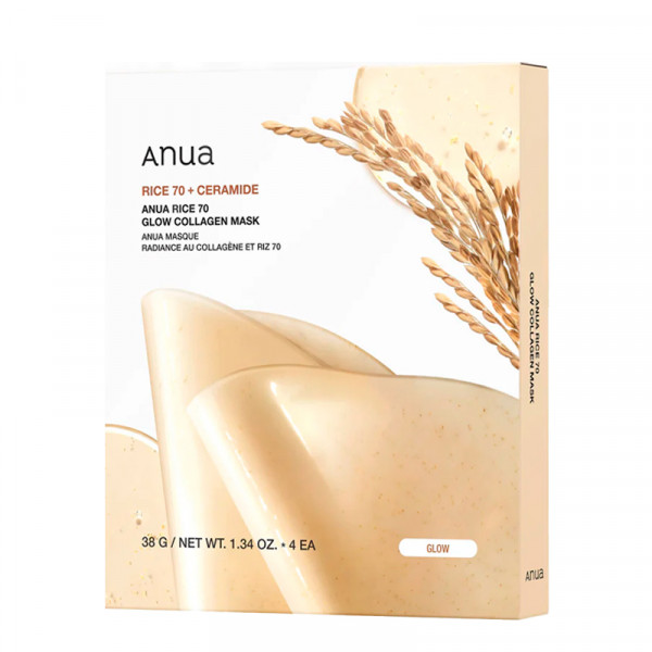 rice-70-glow-collagen-mask-4-units-lysende-ansigtsmaske-glasskind
