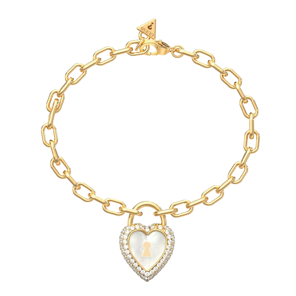 Guess Gold/White Bracelets Love Bites Bracelet Jubb06064jwygs