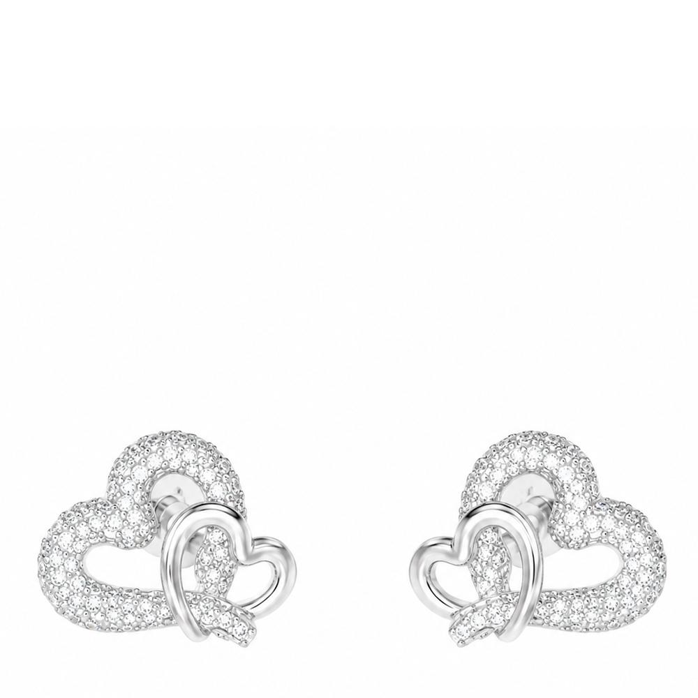 Guess Silver/White Earrings Love Bites Earrings Jube06054jwrht