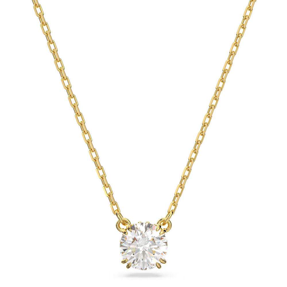 Swarovski Stilla Anhänger, Rundschliff, 18K Goldbeschichtet Weiß  - Image 2