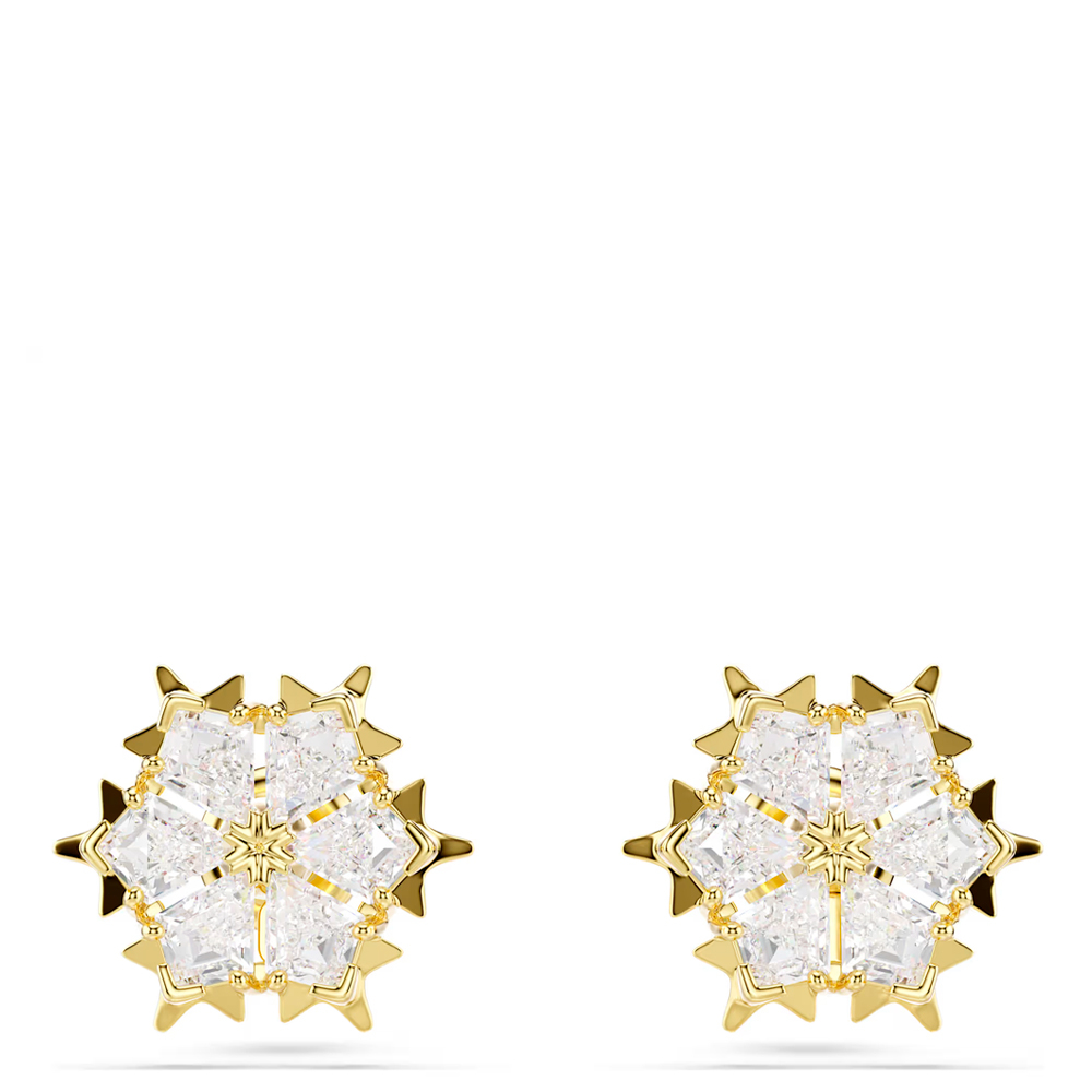 Swarovski Gold Earrings Magic Button Earrings
