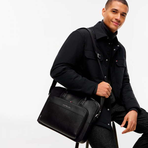 textured-laptop-bag-with-logo