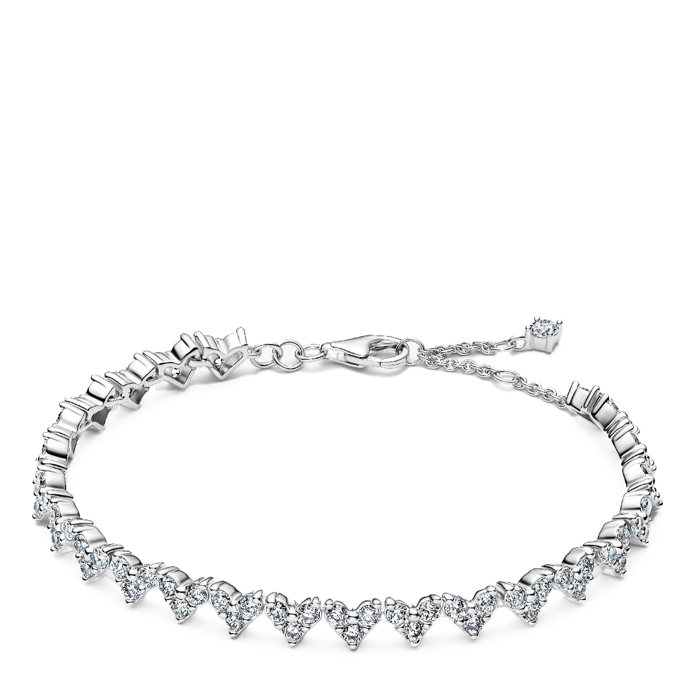 Pandora Pulsera Corazón Triple Gemas 594390C01