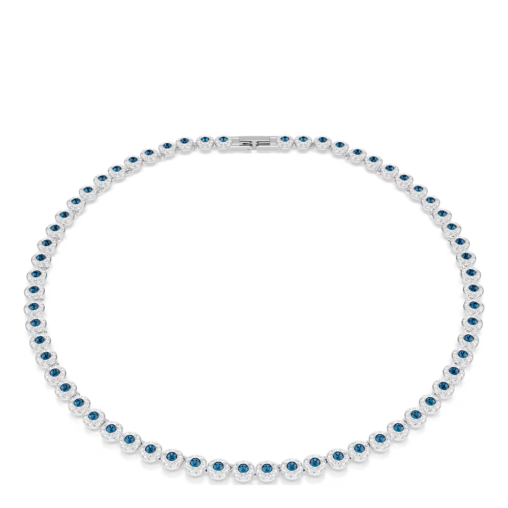 Swarovski Blue/White Necklaces Round Angelic Necklace