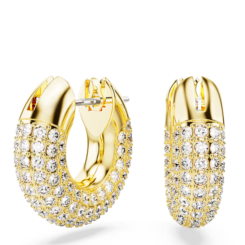 Swarovski White/Gold Earrings Dextera Hoop Earrings