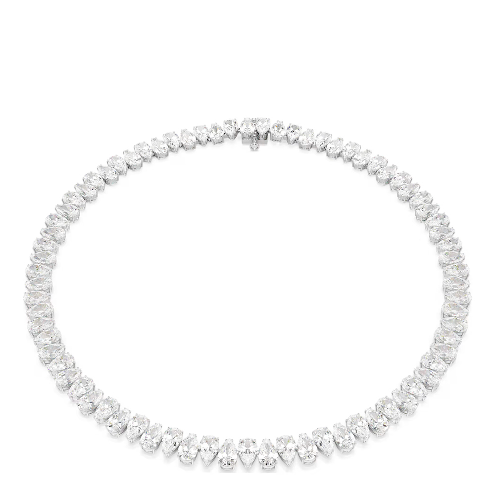 Swarovski Light Necklaces Matrix Pear-Shaped Tennis Collar