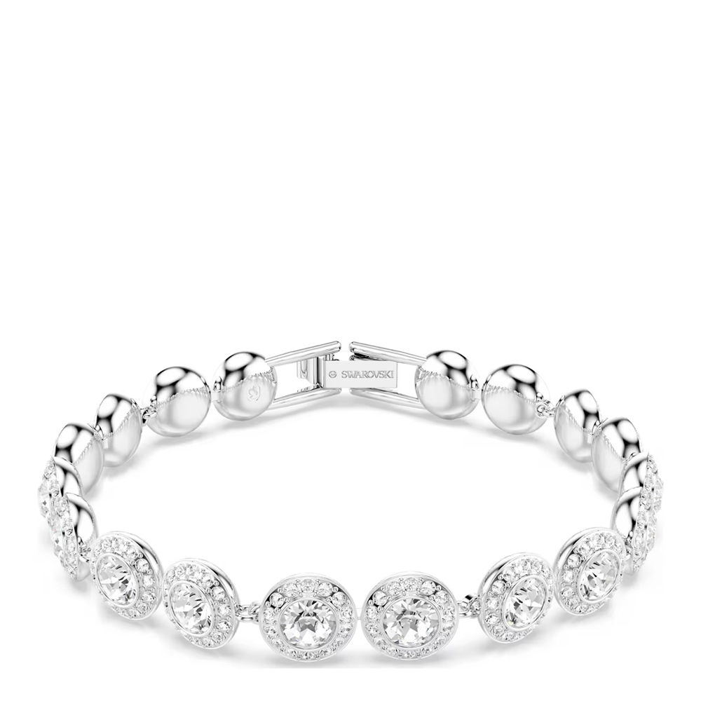Swarovski Women's Silver Una Angelic Tennis Round Cut Crystals Bracelet 5682279 In - Image 3