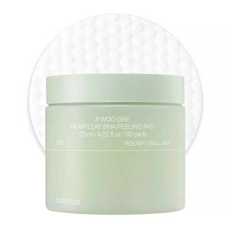 Celimax Ji Woo Gae Heartleaf BHA Peeling Pad Discos Exfoliantes Faciales – imagen 3