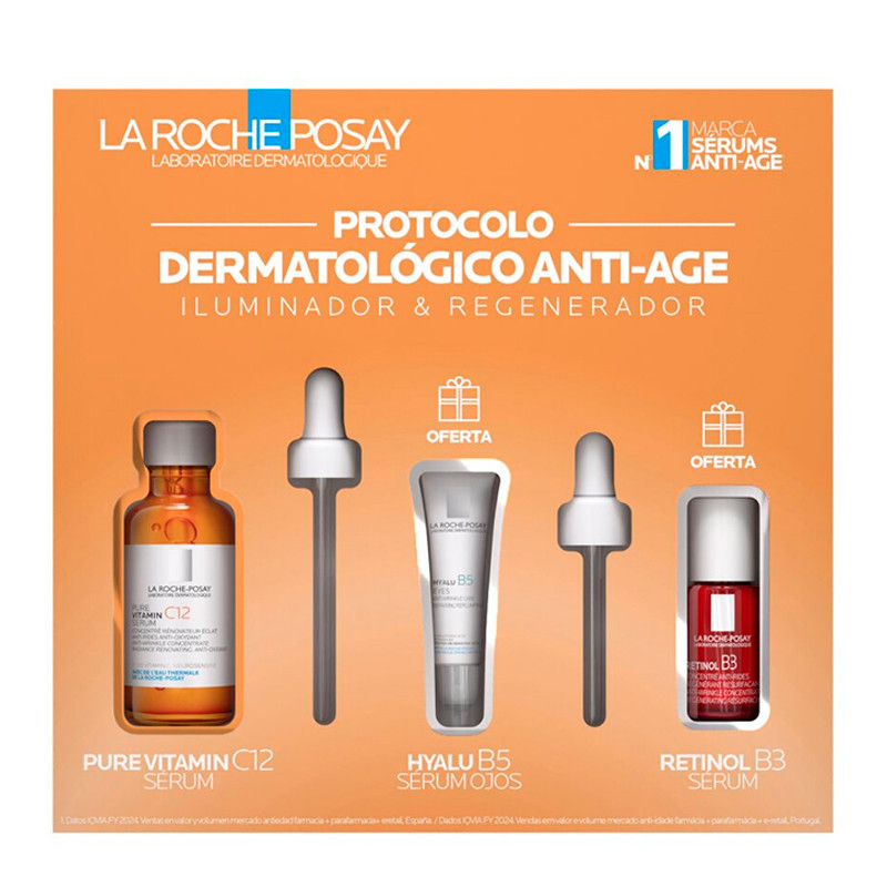 La Roche Posay Face Skin Care Vitamina C12 - Retinol - Hyalu Set