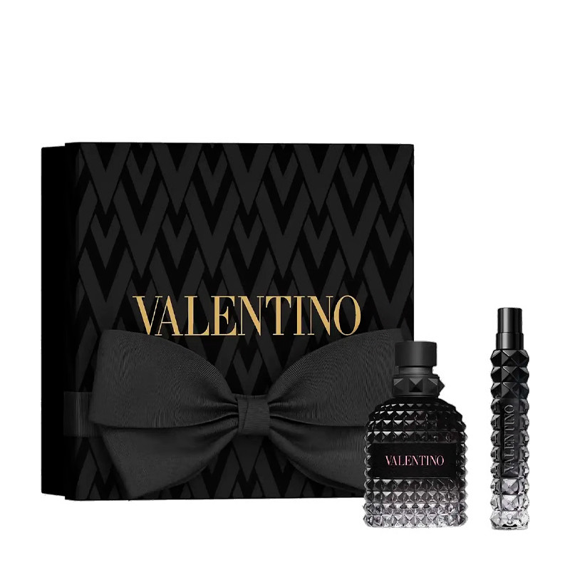 Valentino Beauty Born In Roma Uomo Eau De Toilette Holiday Gift Set | 50 ml + 10 ml | Men's Cologne