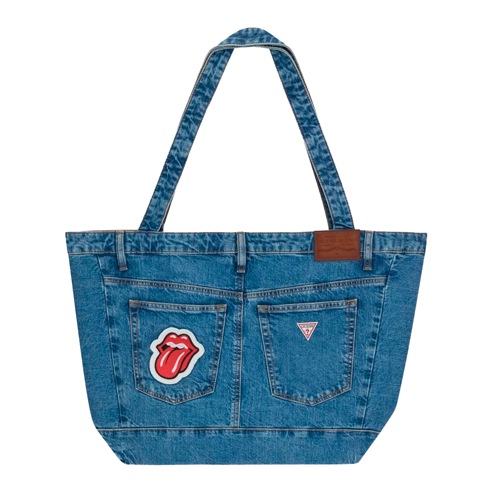 Guess Bolso M6bz08 D1886 Gjsv Gj Denim Gj Vintage Stones Me Bolso tote de Denim