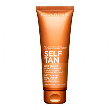 Brun utan sol-utan-sol-mjölkig lotion