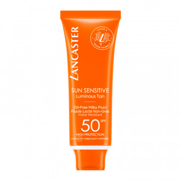 Solkänslig oljefri mjölkig vätska SPF50