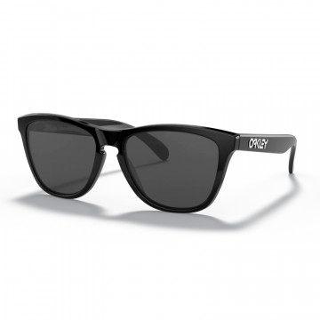 Solglasögon Oo9013 frogskins 24-306 polerade svartgrå