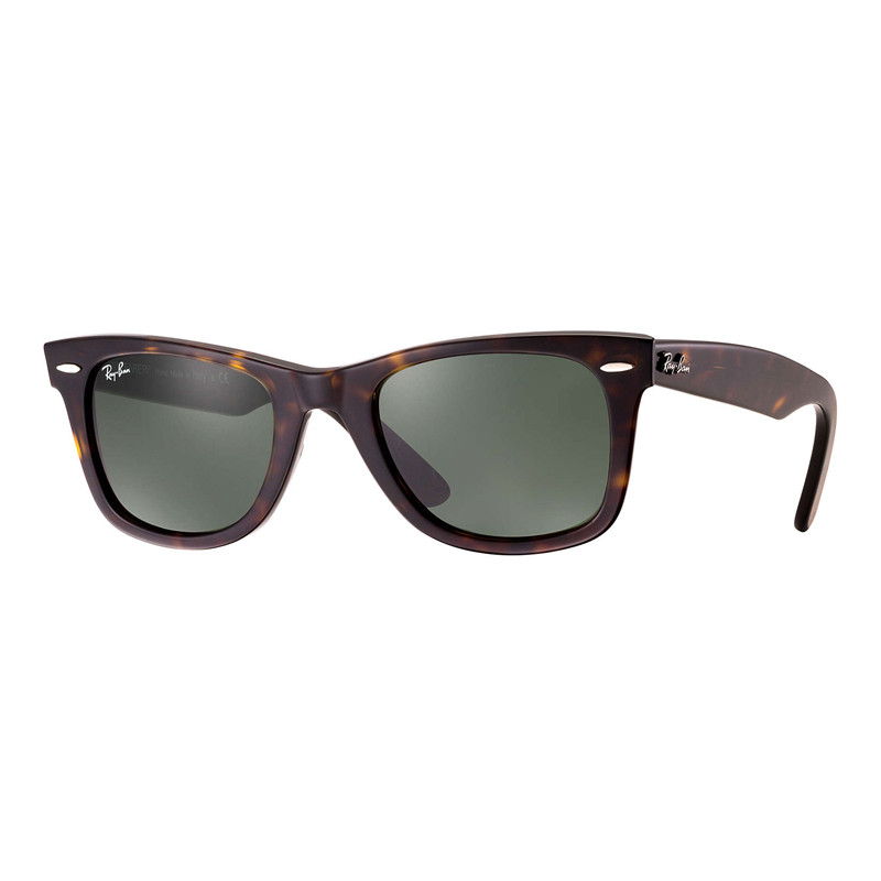 Ray-Ban Unisex Brown/Green Sunglasses Rb2140 Wayfarer Sunglasses