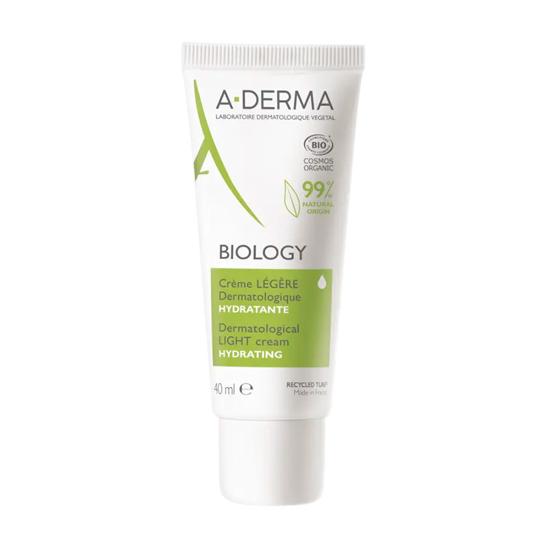 A-Derma Women's Light/Cream Body Care Biology Créme Légere Dermatological Moisturizing