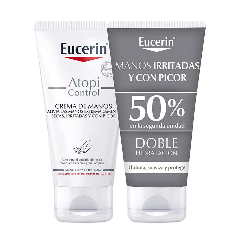 Eucerin Women's Cream Hand Care Duplo Atopicontrol Hand For Dry And Irritated Skin